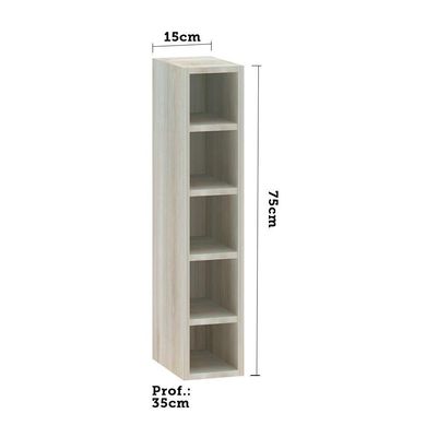Nicho Vertical Luciane 15Cm Lis Legno Crema