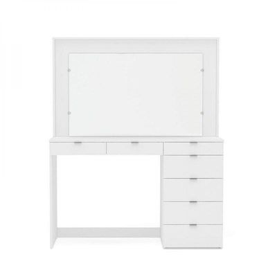 Penteadeira 7 Gavetas Branco UV Acetinado Ditália