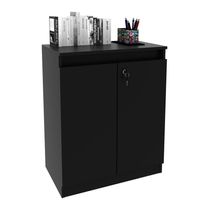 Balcão Escritório Com Chave Multimóveis Vcr25046 Preto Preto