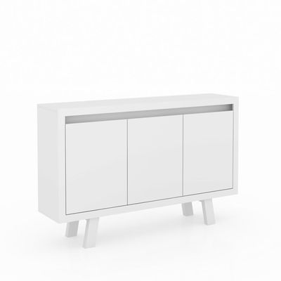 Balcão Escritório Com 3 Portas Multimóveis Vcr25028 Branco
