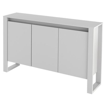 Balcão Escritório Com 3 Portas Multimóveis Vcr25044 Branco