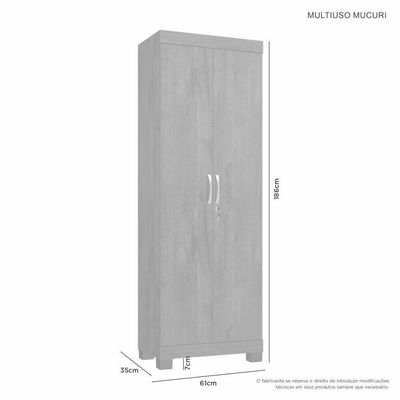 Armário Multiuso Mucuri 2 Portas Jcm Movelaria