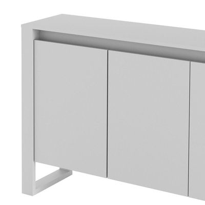 Balcão Escritório Com 3 Portas Multimóveis Vcr25044 Branco