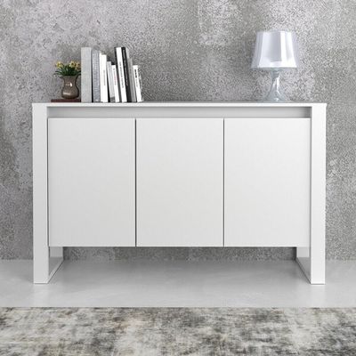 Balcão Escritório Com 3 Portas Multimóveis Vcr25044 Branco
