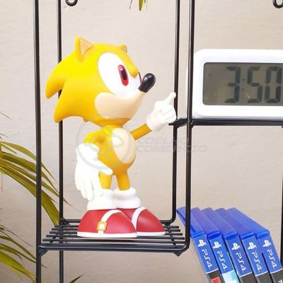 Boneco Action Figure Super Sonic 23cm Sonic