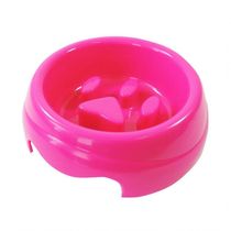 Comedouro Plastico Coma Melhor Rosa