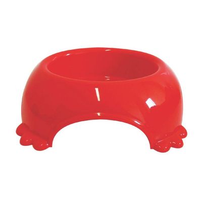 Comedouro Plastico Patinha 290ml Vermelho