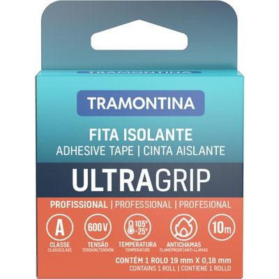 Fita Isolante Classe A 0,18X19 Mm Tramontina Preta 10 M