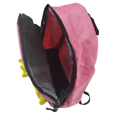 Mochila Infantil Escolar De Bichinho Pinguim, Animais Rosa