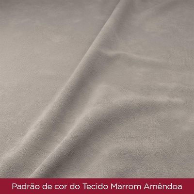 Conjuto 4 Cadeiras Estofadas Milla Henn Nature Com Marrom Amêndoa
