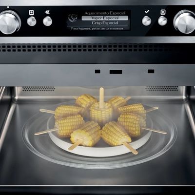 Micro-ondas de embutir Brastemp Gourmand 40 litros Inox 220V BMO45ARBNA