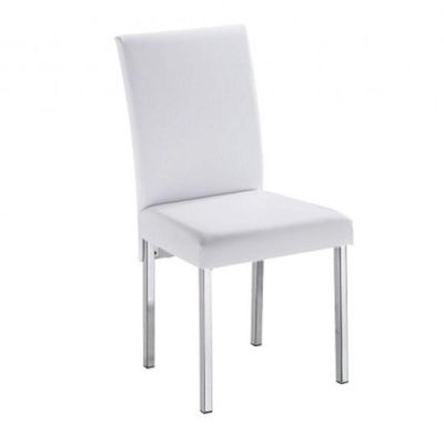Kit 3 Cadeiras Para Sala De Jantar-Assento Sintético Branco