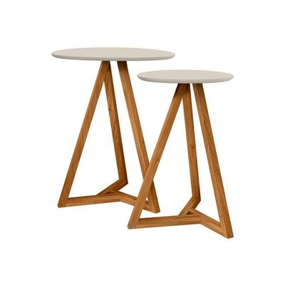 Conjunto De Cabeceira Com Mezanino Lateral Off White Nature