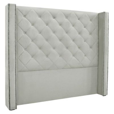 Kit Cabeceira E Calçadeira Casal 1,40M Cinza Prata