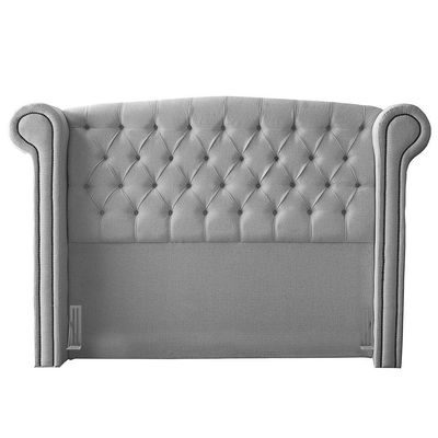 Cabeceira Queen Size Adelle 160Cm C/ Frame Suede Cinza