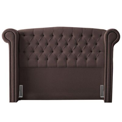 Cabeceira King Size Adelle 195Cm C/ Frame Suede Marrom