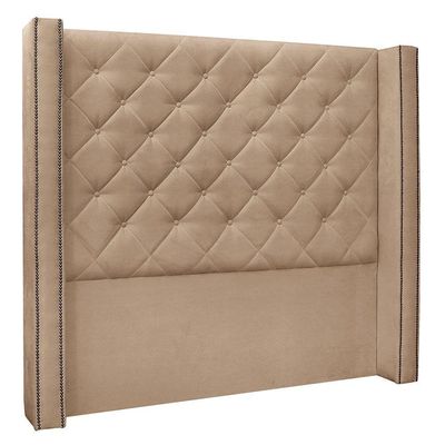 Kit Cabeceira E Calçadeira Recamier Queen 1,60M Suede Bege