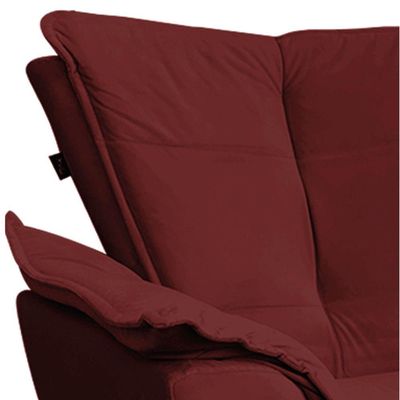Poltrona Veludo Marsala Pés Palito Castanho D´rossi