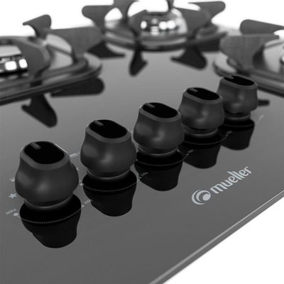 Cooktop Mueller 5 Bocas com Queimador Ultra Chama Bivolt