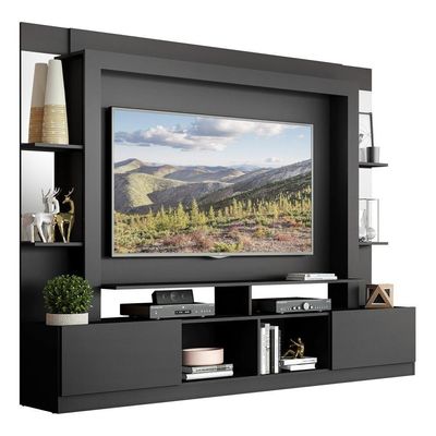 Estante Com Suporte Tv 65" C/ Espelho Oslo Multimóveis V3385