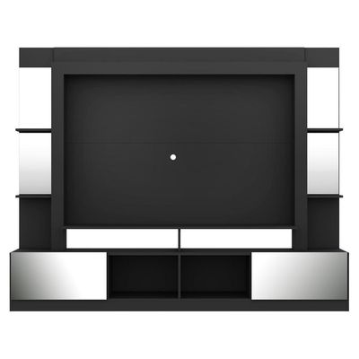Estante Com Suporte Tv 65" E Espelho Multimóveis V3381 Preto