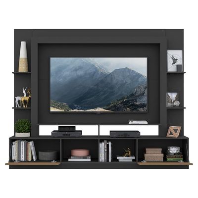 Estante Com Suporte Tv 65" C/ Espelho Oslo Multimóveis V3382