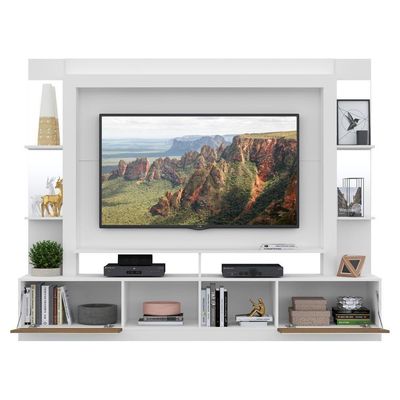 Estante Tv 65" Prateleiras C/ Espelho Oslo Multimóveis V3393