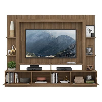 Estante Com Suporte Tv 65" C/ Espelho Oslo Multimóveis V3382
