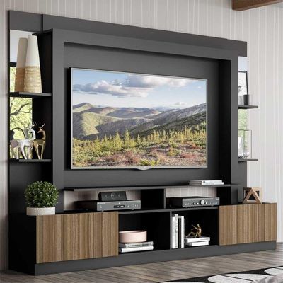 Estante Tv 65" Prateleiras C/ Espelho Oslo Multimóveis V3393