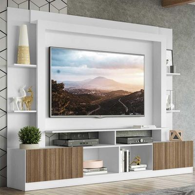 Estante Com Suporte Tv 65" E 2 Portas Oslo Multimóveis V3386