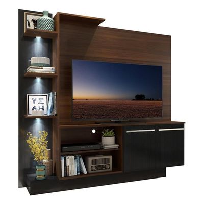 Estante Tv 55" Com 3 Leds E 2 Portas Multimóveis V3399
