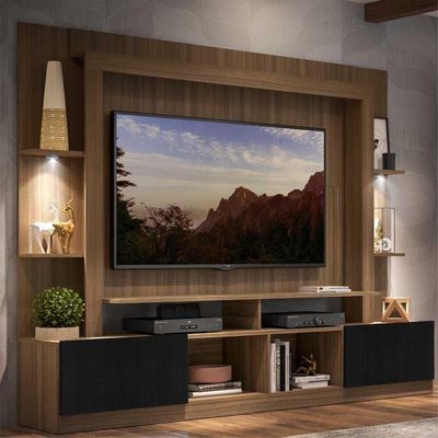 Estante Com Suporte Tv 65" E Leds Berlim Multimóveis V3384