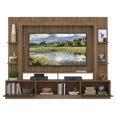 Estante Com Suporte Tv 65" C/ Espelho Oslo Multimóveis V3382