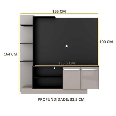 Estante Tv 55" E 2 Portas Denver Multimóveis V2473