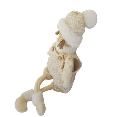 Menino Decorativo Sentado Em Tecido 52cm
