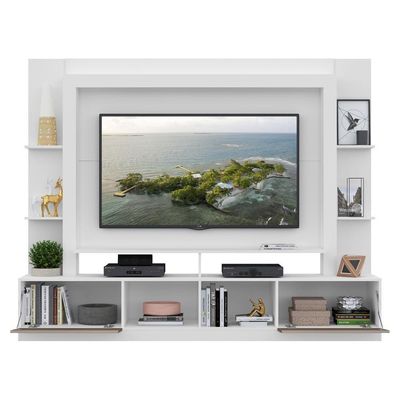 Estante Tv 65" Portas C/ Espelho Oslo Multimóveis V3390