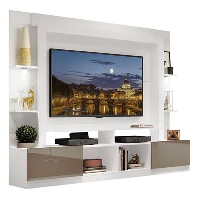 Estante Com Suporte Tv 65" E Leds Berlim Multimóveis V3384