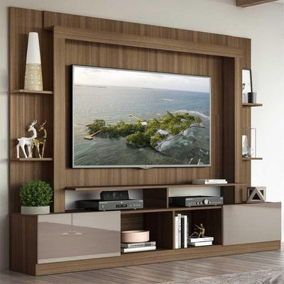 Estante Com Suporte Tv 65" E 2 Portas Oslo Multimóveis V3386