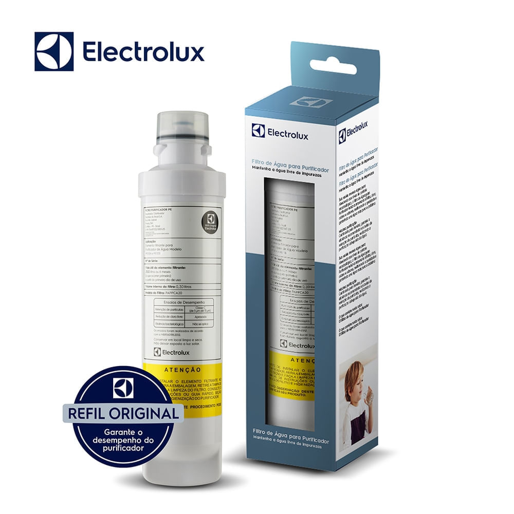 Kit 2 Filtros ORIGINAIS para Purificador de Água PE11B e PE11X Electrolux