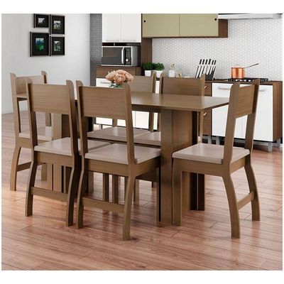 Conjunto 2 Cadeiras Milano Carvalho Com Savana