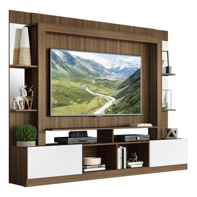 Estante Com Suporte Tv 65" C/ Espelho Oslo Multimóveis V3385