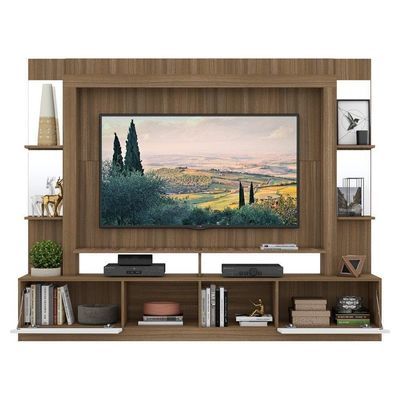 Estante Tv 65" Prateleiras C/ Espelho Oslo Multimóveis V3393