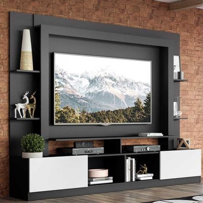 Estante Com Suporte Tv 65" E 2 Portas Oslo MultimóveisV3386