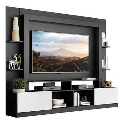 Estante Com Suporte Tv 65" E 2 Portas Oslo MultimóveisV3386