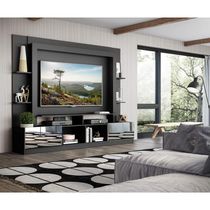 Estante Com Suporte Tv 65" C/ Espelho Oslo Multimóveis V3382