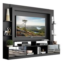 Estante Com Suporte Tv 65" C/ Espelho Oslo Multimóveis V3382