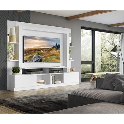 Estante Tv 65" Prateleiras C/ Espelho Oslo Multimóveis V3393