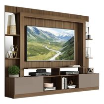 Estante Tv 65" Prateleiras C/ Espelho Oslo Multimóveis V3393