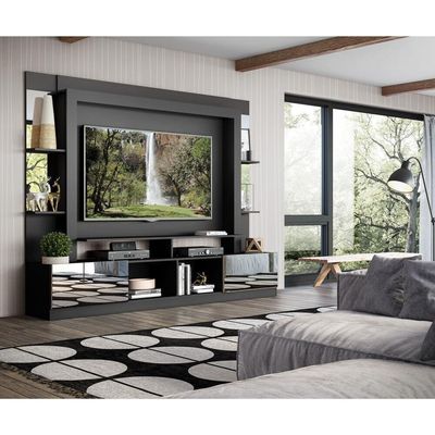 Estante Com Suporte Tv 65" E Espelho Oslo Multimóveis V3381