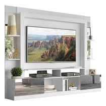 Estante Com Suporte Tv 65" E Espelho Oslo Multimóveis V3381